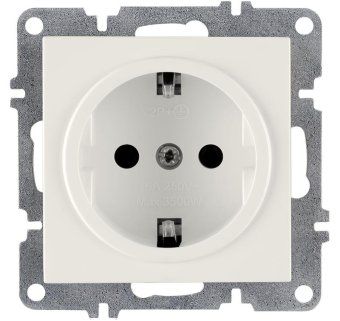 розетка 1-м сп lavin/karen 16а ip20 с заземл. механизм бел. arvia 50 01 1000 217 от магазина Штепсель и батарейка.