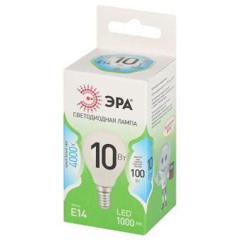 лампа светодиодная green line p45-10w-840-e14 gl 10вт шар 4000к яркий свет бел. e14 эра б0067021 от магазина Штепсель и батарейка. - фото_2
