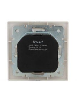 розетка 1-м сп mira 16а с заземл. + usb разъем бел. lezard 701-0202-181 от магазина Штепсель и батарейка. - фото_4