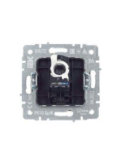 розетка компьютерная сп rj45 кат.5e brite рк10-брж механизм жемчуж. iek br-k10-1-k36 от магазина Штепсель и батарейка. - фото_4