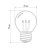 лампа светодиодная 1вт шар d45 6led прозрачная тепл. бел. e27 эффект лампы накаливания neon-night 405-126 от магазина Штепсель и батарейка.