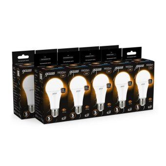 лампа светодиодная black 22вт a70 грушевидная 3000к тепл. бел. e27 1900лм gauss 102502122 от магазина Штепсель и батарейка.