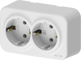 розетка 2-м сп aria 16а ip20 с заземл. бел. arvia 25 01 1000 907 от магазина Штепсель и батарейка.