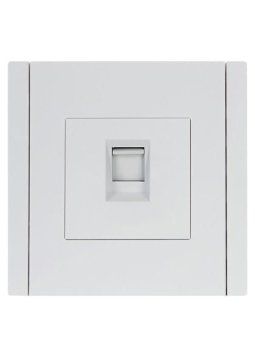 розетка компьютерная rj45 кат.5e forte&piano fp232 бел. iek fp-k10-1-k01 от магазина Штепсель и батарейка. - фото_2