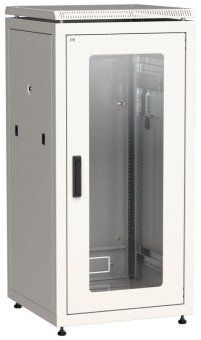 шкаф сетевой 19дюйм linea n 24u 600х600мм стекл. передн. дверь (3 коробки) сер. itk ln35-24u66-g от магазина Штепсель и батарейка.