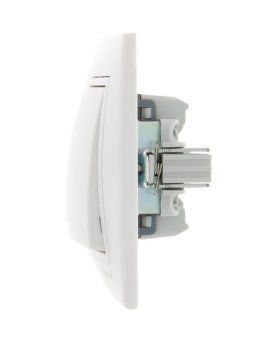 выключатель 1-кл. сп mira 10а ip20 с бел.вставкой бел. lezard 701-0202-100 от магазина Штепсель и батарейка. - фото_3