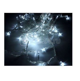 гирлянда светодиодная "нить" ld200-gw-bo 20м 200led бел. уличная 8 режимов элементы питания 3хaa shlights 4690601045454 от магазина Штепсель и батарейка.