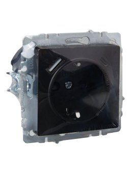 розетка brite рюш11-1-брч 16а с usb a+c 18вт с заземл. защ. шторки механизм черн. iek br-r14-16-u22-018-k02 от магазина Штепсель и батарейка. - фото_7
