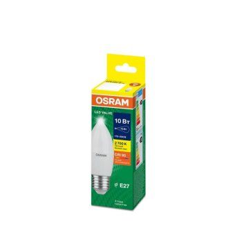 лампа светодиодная led g4 value lvclb75 10w/927 cri95 10вт 2700к 1000лм свеча матов. e27 170-250в osram 4058075579538 от магазина Штепсель и батарейка. - фото_2