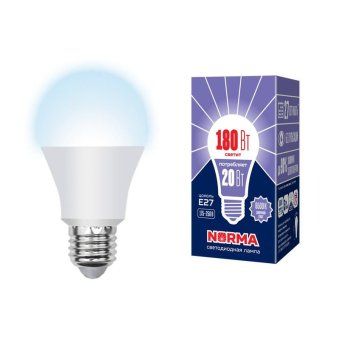лампа светодиодная led-a65-20w/dw/e27/fr/nr norma 20вт матовая e27 (упак. картон) volpe ul-00004028 от магазина Штепсель и батарейка.