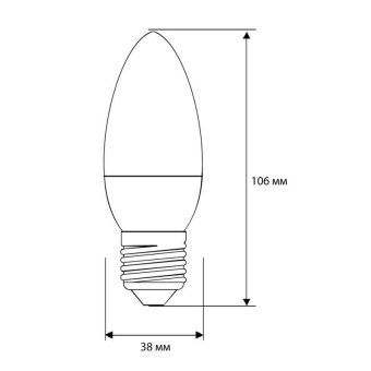лампа светодиодная led8-c35/845/e27 8вт свеча 4500к бел. e27 750лм 170-265в camelion 12390 от магазина Штепсель и батарейка. - фото_2