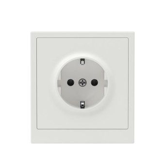 розетка силовая kant 2p+e без шторки бел. песок dkc 7010033 от магазина Штепсель и батарейка. - фото_6
