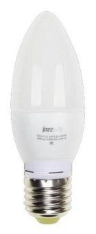 лампа светодиодная pled-eco 5вт c37 свеча 4000к нейтр. бел. e27 400лм 230в jazzway 2855329a от магазина Штепсель и батарейка.
