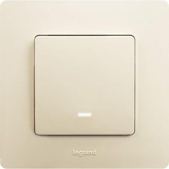 выключатель 1-кл. сп etika 10а ip20 250в 10ax с подсветкой/индикацией безвинтов. зажимы механизм сл. кость leg 672303 от магазина Штепсель и батарейка. - фото_3