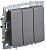 выключатель 3-кл. сп brite вс10-3-0-брс 10а механизм сталь iek br-v30-0-10-k46 от магазина Штепсель и батарейка.