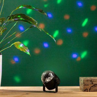 ночник-проектор светодиодный "диско-шар" с дистанционным управлением usb neon-night 601-526 от магазина Штепсель и батарейка. - фото_3