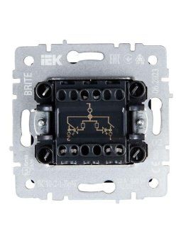 выключатель 2-кл. сп brite вс10-2-1-брч 10а с индик. механизм черн. iek br-v20-1-10-k02 от магазина Штепсель и батарейка. - фото_5