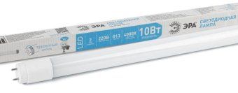 лампа светодиодная std led t8-10w-840-g13-600мм g13 10вт 4000к поворотный цоколь; трубка-стекло холод. бел. эра б0032999 от магазина Штепсель и батарейка.