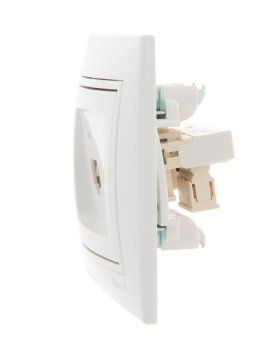 розетка компьютерная + телефонная 2-м сп mira rj45 + rj11 бел./бел. lezard 701-0202-143 от магазина Штепсель и батарейка. - фото_3