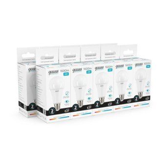 лампа светодиодная elementary 20вт a60 грушевидная 4100к нейтр. бел. e27 1600лм gauss 23229 от магазина Штепсель и батарейка. - фото_6