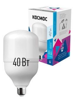 лампа светодиодная hвтled 40вт 220в e27 4500к космос lksmhwled40we2745 от магазина Штепсель и батарейка.