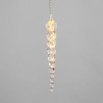 гирлянда светодиодная "айсикл" (бахрома) "сосульки" 1.5х0.25м 10led тепл. бел. 0.51вт ip20 провод прозр. neon-night 303-067 от магазина Штепсель и батарейка. - фото_5