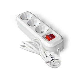 удлинитель 3х3м с заземл. ip20 s-303а пвс 3х1.5 с выкл. universal 1726 от магазина Штепсель и батарейка.