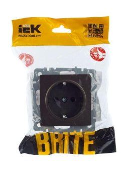розетка 1-м сп brite рс14-1-0-бртб 16а с заземл. защ. шторки механизм бронза iek br-r14-16-k45 от магазина Штепсель и батарейка. - фото_7
