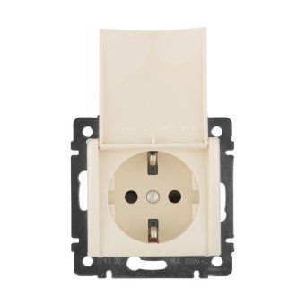 розетка 1-м сп valena 16а ip21 2p+e с заземл. защ. шторки с крышкой винты механизм сл. кость leg 774322 от магазина Штепсель и батарейка.