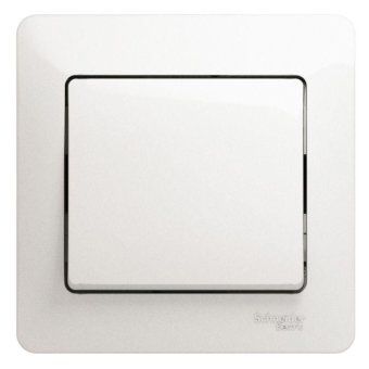 выключатель 1-кл. сп glossa 10а ip20 (сх. 1) 10ax в сборе перламутр. se gsl000612 от магазина Штепсель и батарейка.