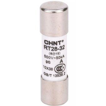 вставка плавкая цилиндрическая rt28-32 32а 10х38 chint 520261 от магазина Штепсель и батарейка.