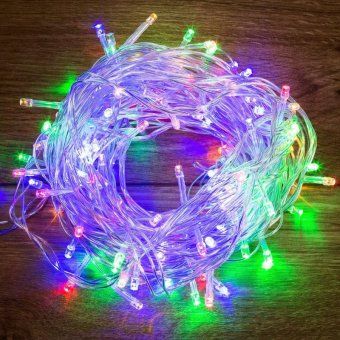 гирлянда светодиодная "твинкл лайт" 20м 160led мультиколор 10вт провод пвх прозр. neon-night 303-309 от магазина Штепсель и батарейка.