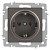 розетка accent 6-202-09 2p+e schuko 16а-250в ip20 су титан intro б0063701 от магазина Штепсель и батарейка.