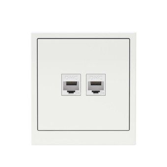 розетка компьютерная 2-м kant rj45 кат.5e без шторки бел. магнолия dkc 7000664 от магазина Штепсель и батарейка. - фото_6