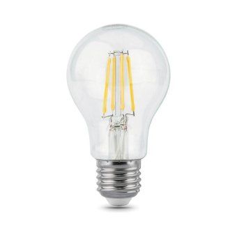 лампа светодиодная филаментная black filament 10вт a60 грушевидная 2700к тепл. бел. e27 930лм gauss 102802110 от магазина Штепсель и батарейка. - фото_4