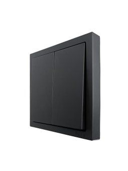 выключатель 2-кл сп zima ip20 10а безвинт. зажим черн. бархат lezard 704-4288-101qc от магазина Штепсель и батарейка. - фото_2
