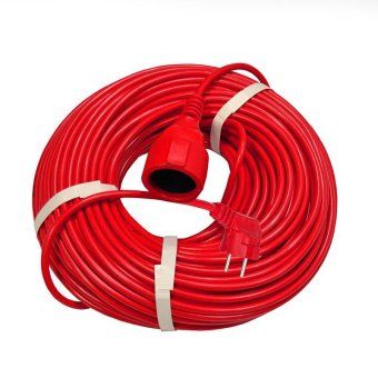 удлинитель-шнур 1х50м с заземл. 10а ip20 2.2квт пвс 3х1 domtok 2495 от магазина Штепсель и батарейка.