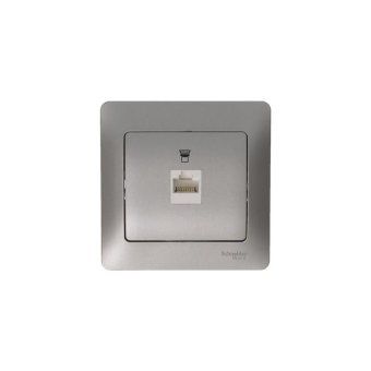 розетка компьютерная 1-м glossa rj45 кат.5e механизм платина se gsl001281k от магазина Штепсель и батарейка. - фото_5