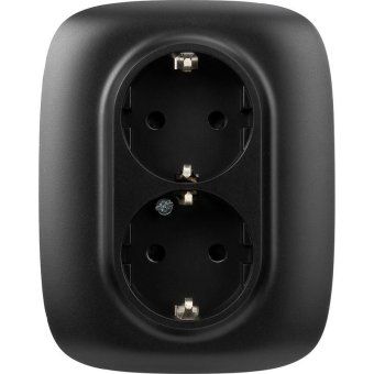розетка 2-м сп valena allure 16а ip20 250в 2х2p+e защ. шторки безвинт. клеммы с лицев. панелью антрацит leg 753936 от магазина Штепсель и батарейка.