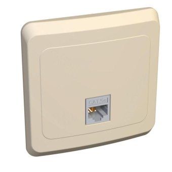 розетка компьютерная 1-м сп этюд rj45 кат.5e крем. se komc-001k от магазина Штепсель и батарейка. - фото_4