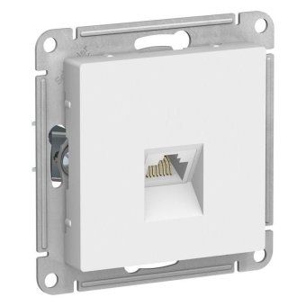 розетка компьютерная atlasdesign rj45 кат.6a механизм бел. se atn000186 от магазина Штепсель и батарейка.