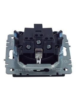 розетка brite рс14-1-0-брч 16а с заземл. защ. шторки механизм черн. iek br-r14-16-k02 от магазина Штепсель и батарейка. - фото_5