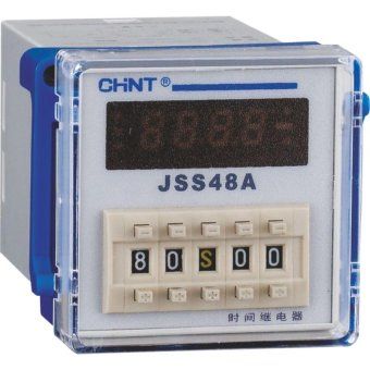 реле времени jss48a 8-контактный одно групповой переключатель многодиапазонной задержки питания ac/dc100v~240v chint 300084 от магазина Штепсель и батарейка.