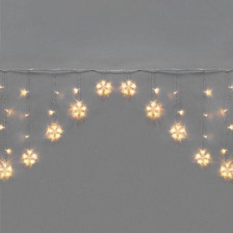 гирлянда светодиодная "арка" со звездами 2.5х1.2м 136led тепл. бел. 7вт 230в ip20 с контроллером 8 режимов neon-night 255-076 от магазина Штепсель и батарейка.
