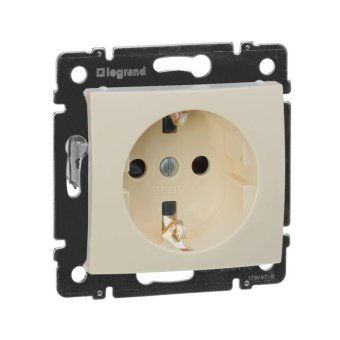 розетка 1-м сп valena 16а ip21 230/250в 2p+e с заземл. защ. шторки на винтах механизм сл. кость leg 774321 от магазина Штепсель и батарейка. - фото_3