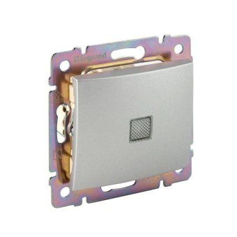 переключатель проходной 1-кл. сп valena 10а ip31 250в с подсветкой механизм алюм. leg 770126 от магазина Штепсель и батарейка. - фото_2