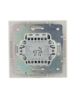 выключатель 2-кл. сп mira 10а ip20 с подсветкой с бел. вставкой бел. lezard 701-0202-112 от магазина Штепсель и батарейка. - фото_2