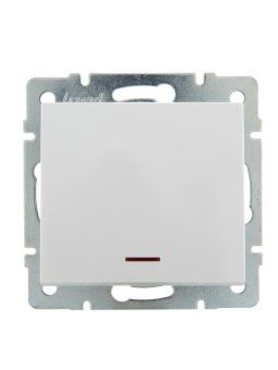 выключатель 1-кл. сп rain ip20 с подсветкой механизм бел. lezard 703-0288-111 от магазина Штепсель и батарейка.