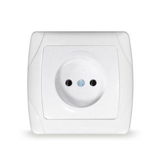 розетка 1-м сп маргарита 16а ip20 без заземл. защ. шторки бел. universal м0022 от магазина Штепсель и батарейка.