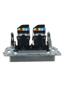 розетка компьютерная двойн. сп rj45 кат.5e brite рк10-2-бра механизм алюм. iek br-k20-1-k47 от магазина Штепсель и батарейка. - фото_5